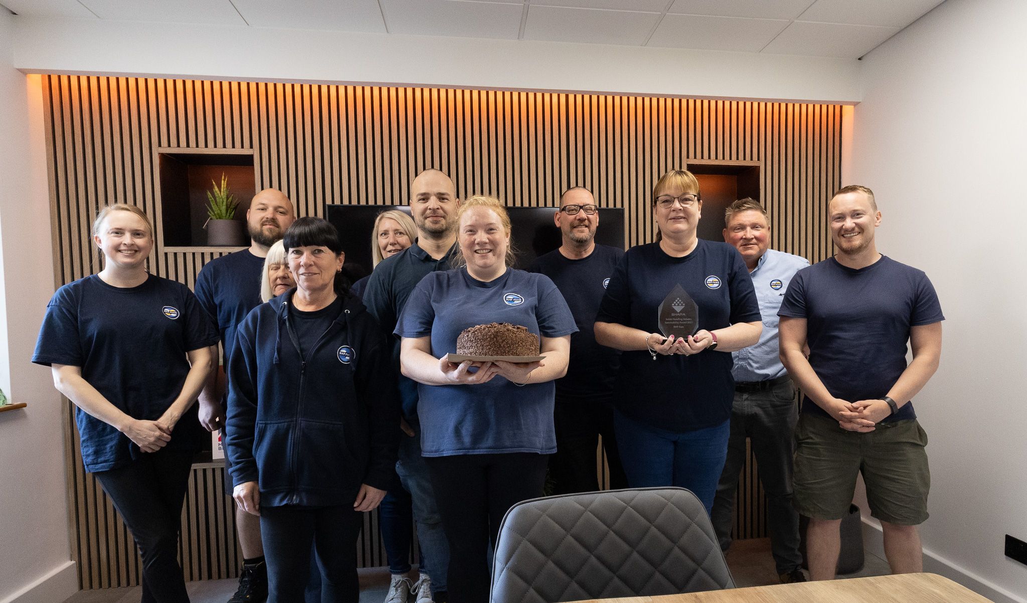 RHF Fans team with cake
