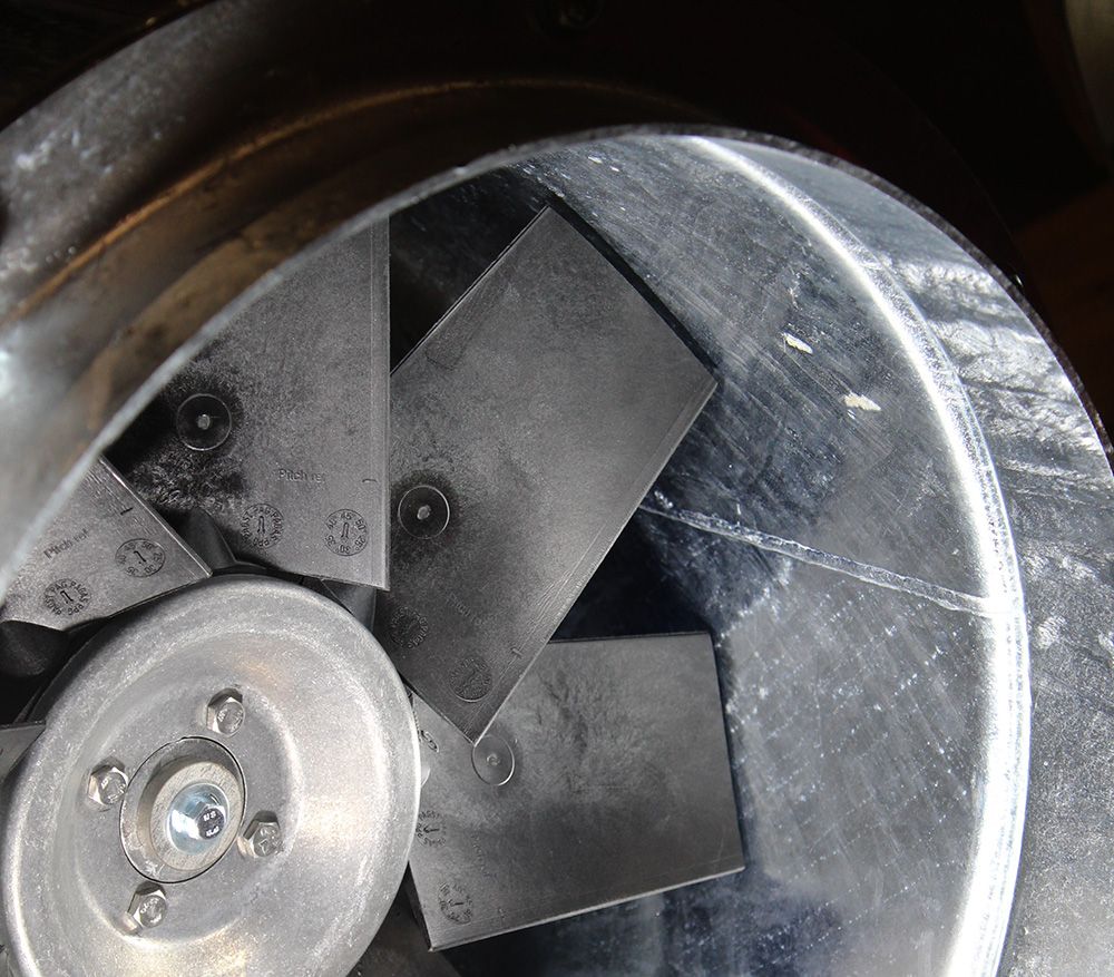 close up of axial fan 